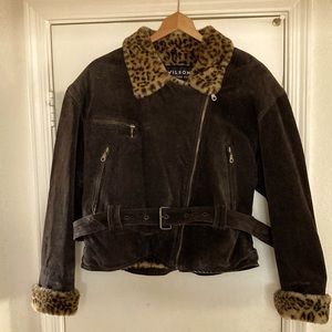 Womens Wilson’s Leather Bomber Jacket